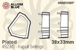 Swarovski Kaputt Settings (4923/S) 38x33mm - Plated