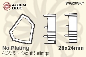 Swarovski Kaputt Settings (4923/S) 28x24mm - No Plating