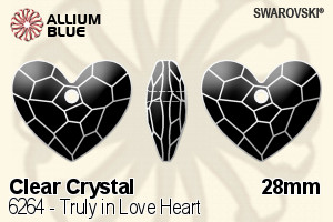 Swarovski Truly in Love Heart Pendant (6264) 28mm - Clear Crystal