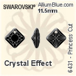 Swarovski Princess Cut Pendant (6431) 11.5mm - Color (Half Coated)
