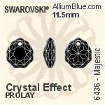 スワロフスキー Majestic ペンダント (6436) 11.5mm - クリスタル エフェクト