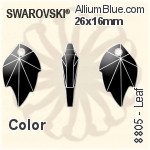 施華洛世奇 STRASS 樹葉 (8805) 26x16mm - 透明白色