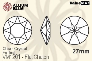 VALUEMAX CRYSTAL Flat Chaton 27mm Crystal F