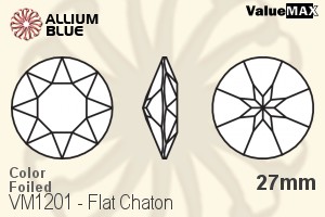 バリューマックス Flat チャトン (VM1201) 27mm - カラー 裏面フォイル