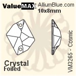 ValueMAX Cosmic Sew-on Stone (VM3265) 10x8mm - Clear Crystal With Foiling