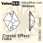 ValueMAX Cosmic Sew-on Stone (VM3265) 10x8mm - Crystal Effect With Foiling