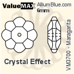 ValueMAX Maragarita Sew-on Stone (VM3700) 6mm - Crystal Effect