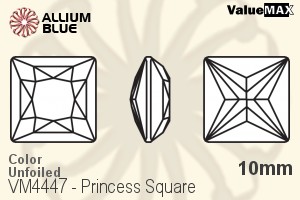 ValueMAX Princess Square Fancy Stone (VM4447) 10mm - Color Unfoiled