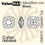 ValueMAX Cushion Cut Fancy Stone (VM4470) 8mm - Color Unfoiled