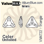 ValueMAX Triangle Fancy Stone (VM4722) 6mm - Color Unfoiled