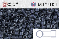 MIYUKI Delica® Seed Beads (DBL0310) 8/0 Round Large - Matte Black