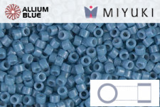 MIYUKI Delica® Seed Beads (DB1851) 11/0 Round - Duracoat Galvanized Light Pewter