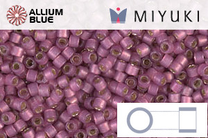 MIYUKI Delica® Seed Beads (DB2181) 11/0 Round - DURACOAT Silver Lined Semi-Matte Hydrangea