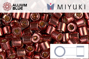 MIYUKI Delica® Seed Beads (DBL1842) 8/0 Round Large - DURACOAT Galvanized Dark Berry