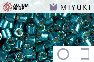 MIYUKI Delica® Seed Beads (DBL1847) 8/0 Round Large - DURACOAT Galvanized Sea Foam