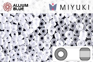 MIYUKI Round Rocailles Seed Beads (RR11-0131F) 11/0 Small - Matte Transparent Crystal