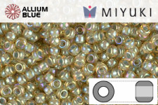 MIYUKI Round Rocailles Seed Beads (RR11-4514) 11/0 Small - Opaque Turquoise Blue Picasso
