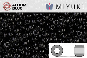 MIYUKI Round Seed Beads (RR11-0401) - Black