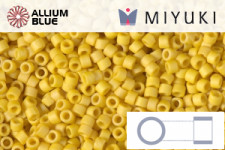 MIYUKI Delica® Seed Beads (DB2284) 11/0 Round - Matte Opaque Glazed Pineapple