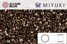 MIYUKI Delica® Seed Beads (DB0035) 11/0 Round - Galvanized Silver