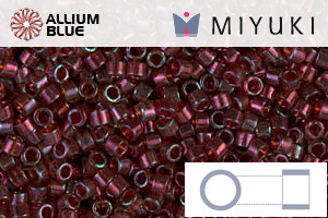 MIYUKI Delica® Seed Beads (DB0105) 11/0 Round - Garnet Gold Luster