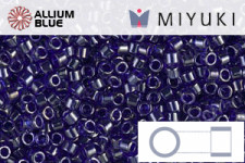 MIYUKI Delica® Seed Beads (DB0277) 11/0 Round - Transparent CobaLight Luster