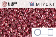 MIYUKI Delica® Seed Beads (DB0428) 11/0 Round - Galvanized Light Cranberry