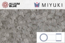 MIYUKI Delica® Seed Beads (DB1271) 11/0 Round - Matte Transparent Gray Mist