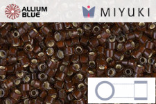 MIYUKI Delica® Seed Beads (DB1684) 11/0 Round - Silver Lined Glazed Dark Root Beer