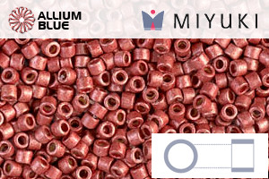 MIYUKI Delica® Seed Beads (DB1838F) 11/0 Round - DURACOAT Galvanized Berry Frosted
