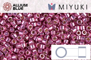 MIYUKI Delica® Seed Beads (DB1840) 11/0 Round - DURACOAT Galvanized Hot Pink