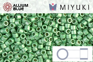 MIYUKI Delica® Seed Beads (DB1844F) 11/0 Round - DURACOAT Galvanized Dark Mint Green Frosted