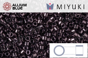 MIYUKI Delica® Seed Beads (DB1991) 11/0 Round - Metallic Dk. Plum