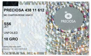 PRECIOSA Rose VIVA12 ss6 jet U factory pack