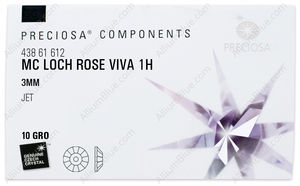 PRECIOSA Loch Rose VIVA12 1H 3 jet U Hem factory pack