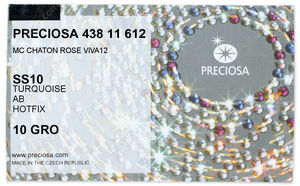 PRECIOSA Rose VIVA12 ss10 turq HF AB factory pack