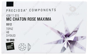 PRECIOSA Rose MAXIMA ss12 topaz DF AB factory pack