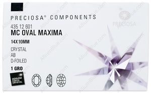 PRECIOSA Oval MXM 14x10 crystal DF AB factory pack
