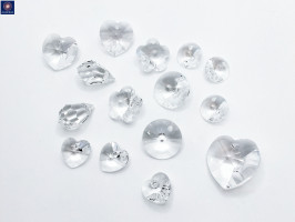 Preciosa & PREMIUM Crystal Pendants 15+7pcs Set - Clear Crystal & Crystal AB