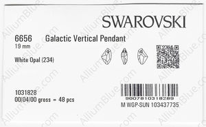 SWAROVSKI 6656 19MM WHITE OPAL factory pack