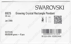 SWAROVSKI 6925 36MM JET factory pack