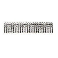 Swarovski Flat Back Banding (55000), Silver Plated Casing, With Stones in SS20 - Colors